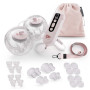 Odsávačka materského mlieka Double Hands-free Gentle Flow Kinderkraft