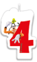 Sviečka Disney Mickey č. 4