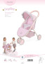 Športový kočík pre bábiky trojkolesový Sophie 55 cm DeCuevas