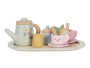 Čajový set drevený s kvetinovou potlačou Little Dutch